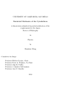 Cover page: Statistical mechanics of the cytoskeleton