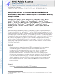 Cover page: Biological predictors of chemotherapy-induced peripheral neuropathy (CIPN): MASCC neurological complications working group overview.