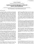 Cover page: Cryptococcus neoformans Meningitis in a Patient with Systemic Lupus Erythematosus