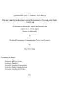 Cover page: Efficient gain-driven routing-assisted mechanisms for network-wide traffic monitoring