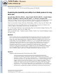 Cover page: Examining the feasibility and utility of an SBAR protocol in long-term care