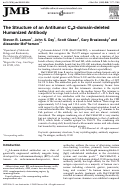 Cover page: The Structure of an Antitumor CH2-domain-deleted Humanized Antibody