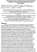 Cover page: Initial approaches in benchmarking and round robin testing for proton exchange membrane water electrolyzers