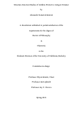 Cover page: Structure-Function Studies of Anthrax Protective Antigen Octamer