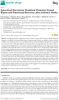 Cover page: Epicortical Brevetoxin Treatment Promotes Neural Repair and Functional Recovery after Ischemic Stroke