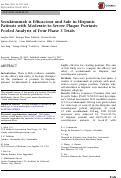 Cover page: Secukinumab is Efficacious and Safe in Hispanic Patients with Moderate-to-Severe Plaque Psoriasis: Pooled Analysis of Four Phase 3 Trials