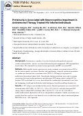 Cover page: Proteinuria is Associated With Neurocognitive Impairment in Antiretroviral Therapy Treated HIV-Infected Individuals