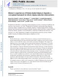 Cover page: Women’s experiences of fistula-related stigma in Uganda: a conceptual framework to inform stigma-reduction interventions