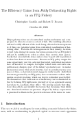 Cover page: The Efficiency Gains from Fully Delineating Rights in an ITQ Fishery