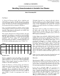 Cover page: Hereditary Hemochromatosis in Alcoholic Liver Disease