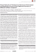 Cover page: Shared Subunits of Tetrahymena Telomerase Holoenzyme and Replication Protein A Have Different Functions in Different Cellular Complexes.