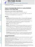 Cover page: Impacts of mandated data collection on syringe distribution programs in the United States