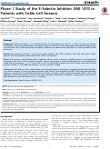 Cover page: Phase 1 Study of the E-Selectin Inhibitor GMI 1070 in Patients with Sickle Cell Anemia