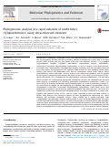 Cover page: Phylogenomic analysis of a rapid radiation of misfit fishes (Syngnathiformes) using ultraconserved elements.