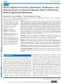 Cover page: ROCK Inhibition Promotes Attachment, Proliferation, and Wound Closure in Human Embryonic Stem Cell–Derived Retinal Pigmented Epithelium