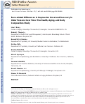 Cover page: Race-related Differences in Depression Onset and Recovery in Older Persons Over Time: The Health, Aging, and Body Composition Study