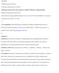 Cover page: Indexing cardiovascular and respiratory variables: allometric scaling principles