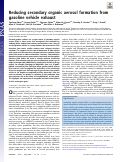 Cover page: Reducing secondary organic aerosol formation from gasoline vehicle exhaust