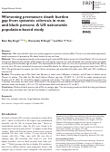 Cover page: Worsening premature death burden gap from systemic sclerosis in men and black persons: A US nationwide population-based study