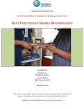 Cover page: Best Practices in Mobile Microfinance