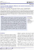 Cover page: Genome-wide DNA methylation differences and polychlorinated biphenyl (PCB) exposure in a US population.