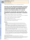 Cover page: The effect of preoperative nutritional status on postoperative outcomes in children undergoing surgery for congenital heart defects in San Francisco (UCSF) and Guatemala City (UNICAR)