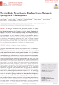 Cover page: The Antibiotic Trimethoprim Displays Strong Mutagenic Synergy with 2-Aminopurine.