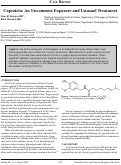 Cover page: Capsaicin: An Uncommon Exposure and Unusual Treatment