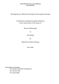 Cover page: Development of a Holistic Processing Face Recognition Training