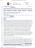 Cover page: Utility of EEG measures of brain function in patients with acute stroke