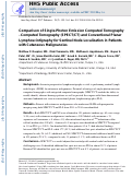 Cover page: Comparison of Single-Photon Emission Computed Tomography–Computed Tomography (SPECT/CT) and Conventional Planar Lymphoscintigraphy for Sentinel Node Localization in Patients with Cutaneous Malignancies