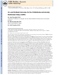 Cover page: 24- and 36-Week Outcomes for the Child/Adolescent Anxiety Multimodal Study (CAMS)