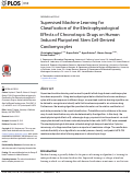 Cover page: Supervised Machine Learning for Classification of the Electrophysiological Effects of Chronotropic Drugs on Human Induced Pluripotent Stem Cell-Derived Cardiomyocytes