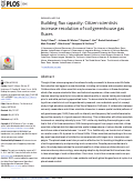 Cover page: Building flux capacity: Citizen scientists increase resolution of soil greenhouse gas fluxes.