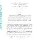 Cover page: Sparsity Double Robust Inference of Average Treatment Effects