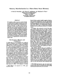 Cover page: Sensory Discrimination in a Short-Term Trace Memory