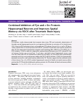 Cover page: Combined Inhibition of Fyn and c-Src Protects Hippocampal Neurons and Improves Spatial Memory via ROCK after Traumatic Brain Injury.