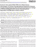 Cover page: Features Associated With Different Inflammatory Phenotypes of Calcium Pyrophosphate Deposition Disease: A Study Using Data From the International American College of Rheumatology/EULAR Calcium Pyrophosphate Deposition Classification Criteria Cohort.