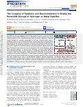 Cover page: The Coupling of Synthesis and Electrochemistry to Enable the Reversible Storage of Hydrogen as Metal Hydrides