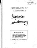 Cover page: COMPARATIVE CHEMISTRY OF THE LANTHANIDE AND ACTINIDE ELEMENTS