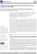 Cover page: GABAB-Receptor Agonist-Based Immunotherapy for Type 1 Diabetes in NOD Mice