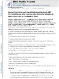 Cover page: Likely clinical depression and HIV-related decline in antiretroviral therapy untreated women who seroconverted during participation in microbicide trials in sub-Saharan Africa