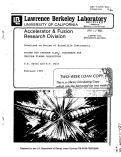 Cover page: PULSED HOT CATHODE (LaB6) DISCHARGE FOR UNIFORM PLASMA PRODUCTION