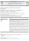 Cover page: Inflammation biomarkers and neurobehavioral performance in rural adolescents.