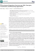 Cover page: Electrochemical Impedance Spectroscopy (EIS): Principles, Construction, and Biosensing Applications