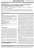 Cover page: PrimerProspector: de novo design and taxonomic analysis of barcoded polymerase chain reaction primers