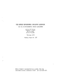 Cover page: The Berkeley Environmental Simulation Laboratory: Its Use in Environmental Impact Assessment