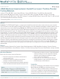 Cover page: I-PASS Mentored Implementation Handoff Curriculum: Frontline Provider Training Materials