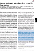 Cover page: Extreme bradycardia and tachycardia in the worlds largest animal.