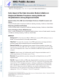 Cover page: Early Impact of the State Innovation Models Initiative on Diagnosed Diabetes Prevalence Among Adults and Hospitalizations Among Diagnosed Adults